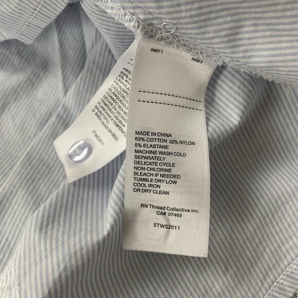 Ms. Ellen Tracy Striped Long-Sleeve Button-Down Shirt - Picture 8 of 8